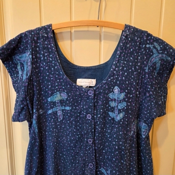 Nnamdi Ibenagu Spirit of Courage African Batik Tie Dye Dress - Size Small - Picture 2 of 16